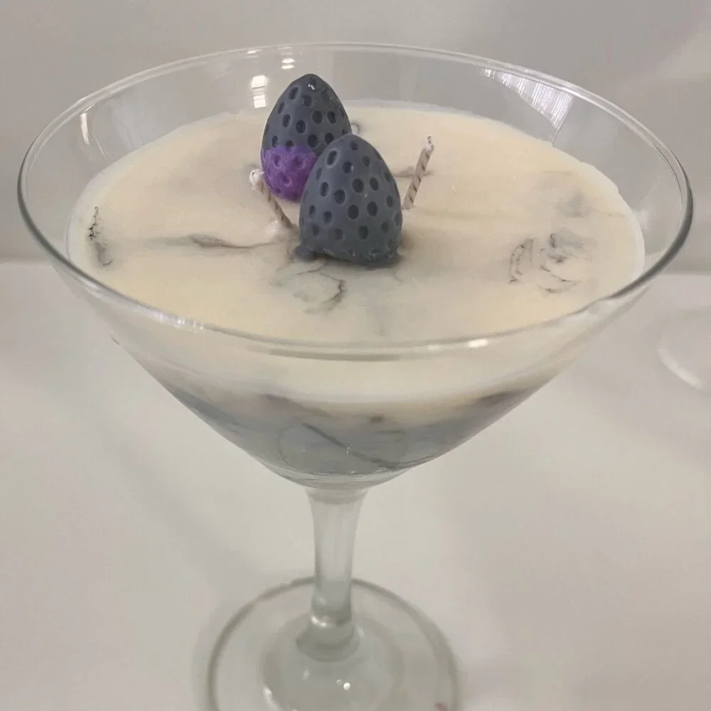 Handmade Scented Candle in Glass Caribbean Aroma Soy Wax Emotional Gift Home